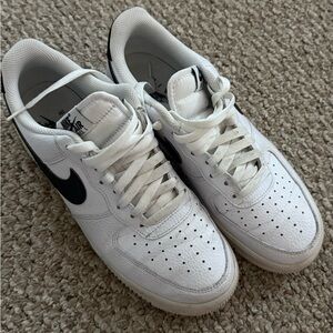 Nike White and Black Athletic Shoes